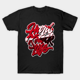 Hard Knock Chile Red Retro Sneaker Art T-Shirt